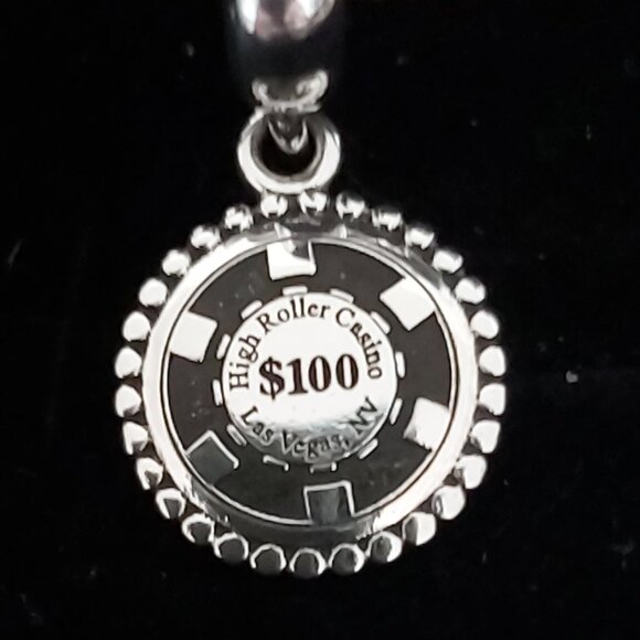 Authentic Pandora Sterling Silver "Las Vegas Exclusive" High Roller ChipUSB90010 - Picture 1 of 10